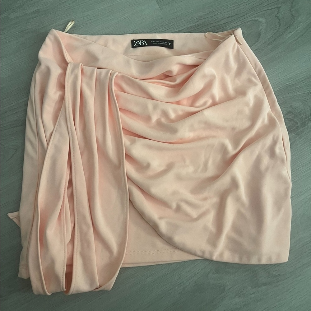 Zara Pink Draped Women's Skirt